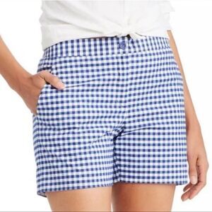J. McLaughlin royal blue gingham shorts